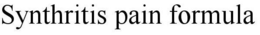 SYNTHRITIS PAIN FORMULA trademark