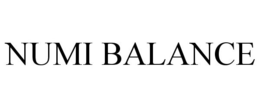 NUMI BALANCE trademark