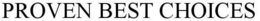 PROVEN BEST CHOICES trademark