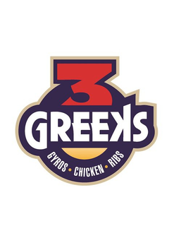 3 GREEKS GYRO-CHICKEN-RIBS trademark