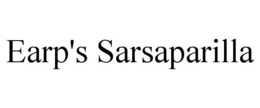 EARP'S SARSAPARILLA trademark