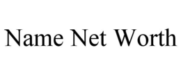 NAME NET WORTH trademark