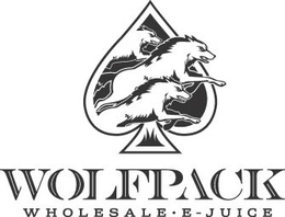 WOLFPACK WHOLESALE · E · JUICE trademark