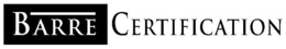 BARRE CERTIFICATION trademark