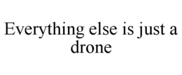 EVERYTHING ELSE IS JUST A DRONE trademark