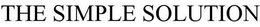 THE SIMPLE SOLUTION trademark