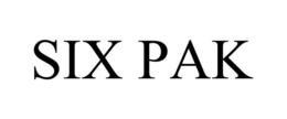 SIX PAK trademark