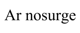 AR NOSURGE trademark