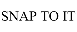 SNAP TO IT trademark