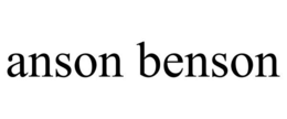 ANSON BENSON trademark