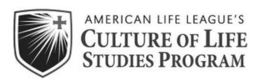 AMERICAN LIFE LEAGUE'S CULTURE OF LIFE STUDIES PROGRAM trademark