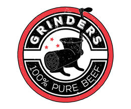 GRINDERS 100% PURE BEEF trademark