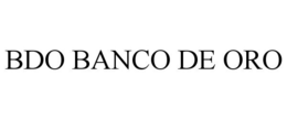 BDO BANCO DE ORO trademark