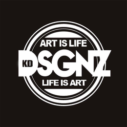 ART IS LIFE KD DSGNZ LIFE IS ART trademark