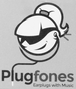 PLUGFONES EARPLUGS WITH MUSIC trademark