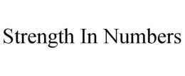 STRENGTH IN NUMBERS trademark
