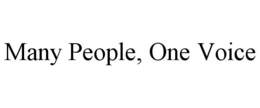 MANY PEOPLE, ONE VOICE trademark