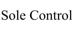SOLE CONTROL trademark