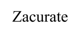 ZACURATE trademark
