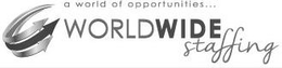 A WORLD OF OPPORTUNITIES... WORLDWIDE STAFFING trademark