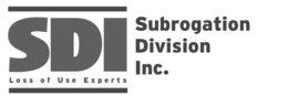 SDI SUBROGATION DIVISION INC. LOSS OF USE EXPERTS trademark