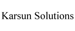 KARSUN SOLUTIONS trademark