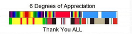 6 DEGREES OF APPRECIATION THANK YOU ALL trademark
