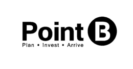 POINT B PLAN · INVEST · ARRIVE trademark