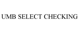 UMB SELECT CHECKING trademark