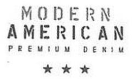MODERN AMERICAN PREMIUM DENIM trademark