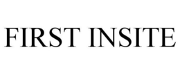 FIRST INSITE trademark