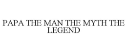 PAPA THE MAN THE MYTH THE LEGEND trademark
