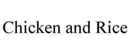 CHICKEN AND RICE trademark