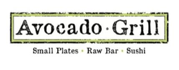 AVOCADO · GRILL SMALL PLATES · RAW BAR · SUSHI trademark