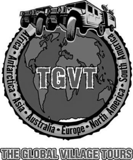 TGVT AFRICA · ANTARCTICA · ASIA · AUSTRALIA · EUROPE · NORTH AMERICA · SOUTH AMERICA THE GLOBAL VILLAGE TOURS trademark