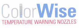 COLOR WISE TEMPERATURE WARNING NOZZLES trademark