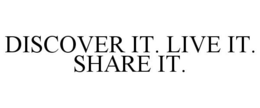 DISCOVER IT. LIVE IT. SHARE IT. trademark