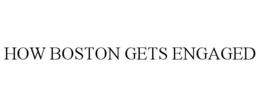 HOW BOSTON GETS ENGAGED trademark