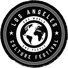 LOS ANGELES CULTURE FESTIVAL ONE WORLD ONE PEOPLE trademark
