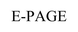 E-PAGE trademark