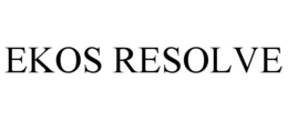EKOS RESOLVE trademark
