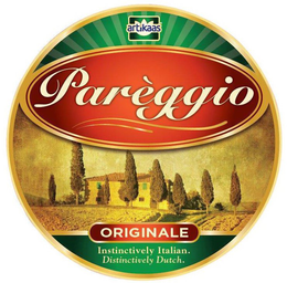 ARTIKAAS PARÈGGIO ORIGINALE INSTINCTIVELY ITALIAN. DISTINCTIVELY DUTCH. trademark