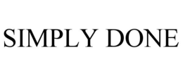 SIMPLY DONE trademark