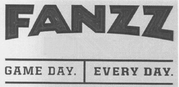 FANZZ FANZZ.COM GAME DAY. EVERY DAY. trademark