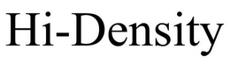 HI-DENSITY trademark