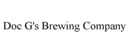 DOC G'S BREWING COMPANY trademark