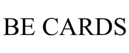 BE CARDS trademark