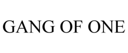 GANG OF ONE trademark