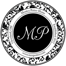 MP MONICA POTTER HOME ESTABLISHED 2012 WWW.MRSPOTTER.COM CLEVELAND, OH trademark