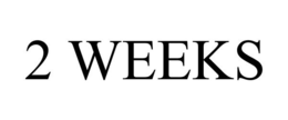 2 WEEKS trademark